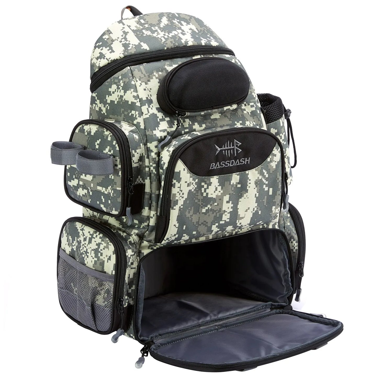 Bassdash Fishing Bag Tackle Backpack Lightweight Tactical Tackle Box Multifunctional-EXPROTAS