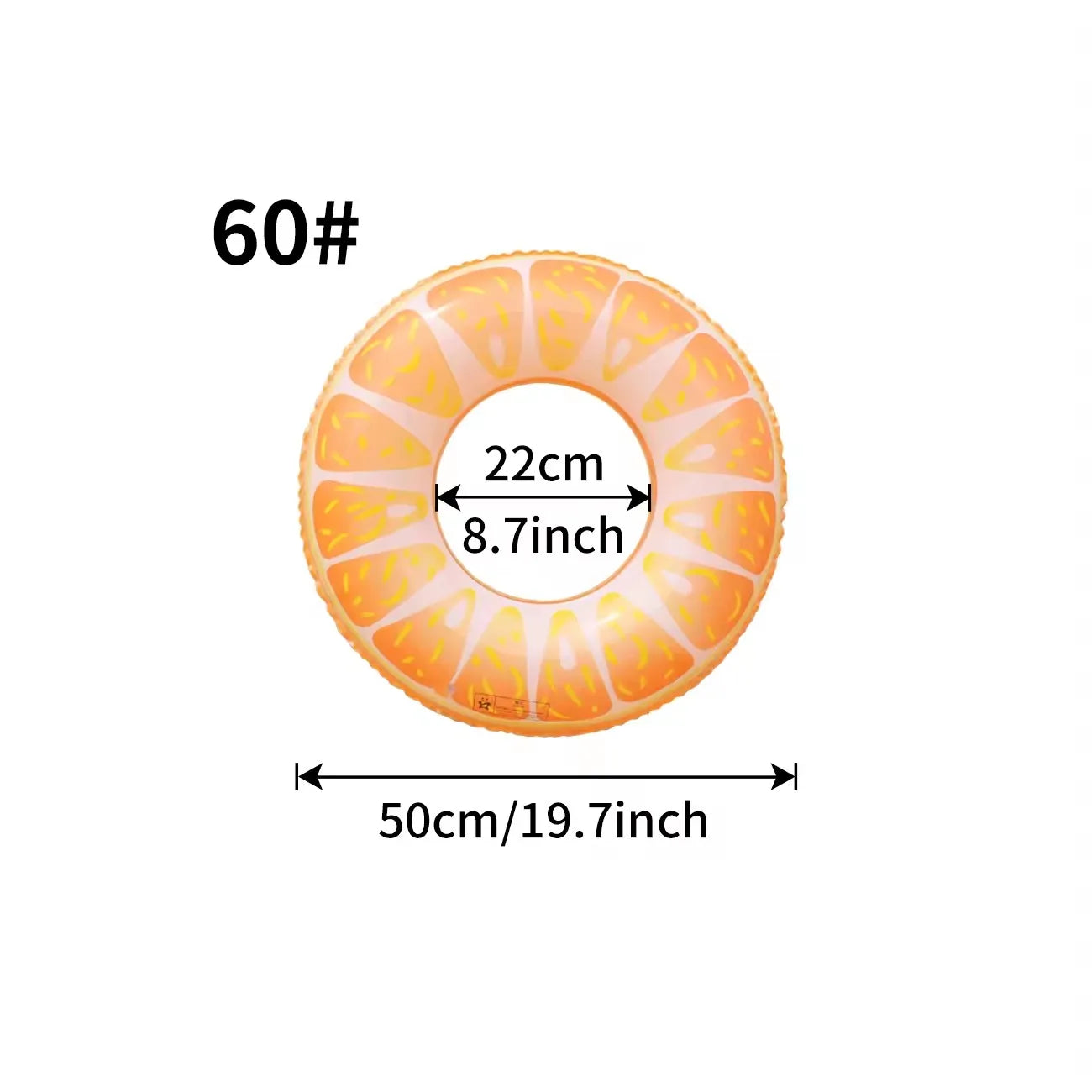 1PC Watermelon Inflatable Swim Ring, Adult Pool Float, Thickened PVC Floats, Summer Beach Water Toy Pool Party Ring