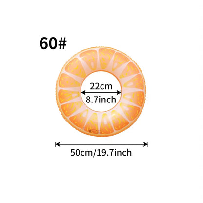 1PC Watermelon Inflatable Swim Ring, Adult Pool Float, Thickened PVC Floats, Summer Beach Water Toy Pool Party Ring