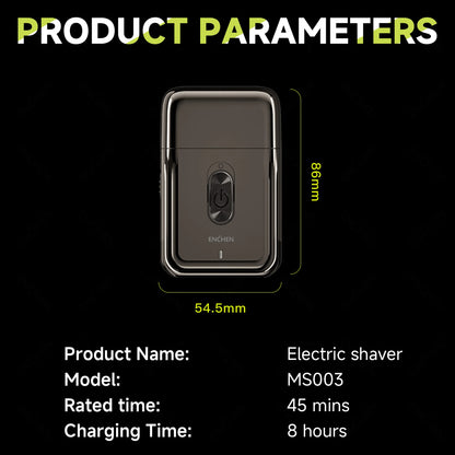 Compact Foil Shaver with Pop-up Trimmer Type-C Charging 7000RPM Men