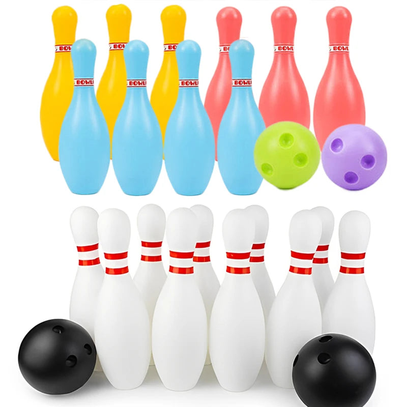 Bowling Games Outdoor Plastic 2Ball 10Pins Indoor Sports Fun