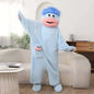 Big Mouth Monster Unisex Funny Oversized Fleece Plush Pajamas Jumpsuit