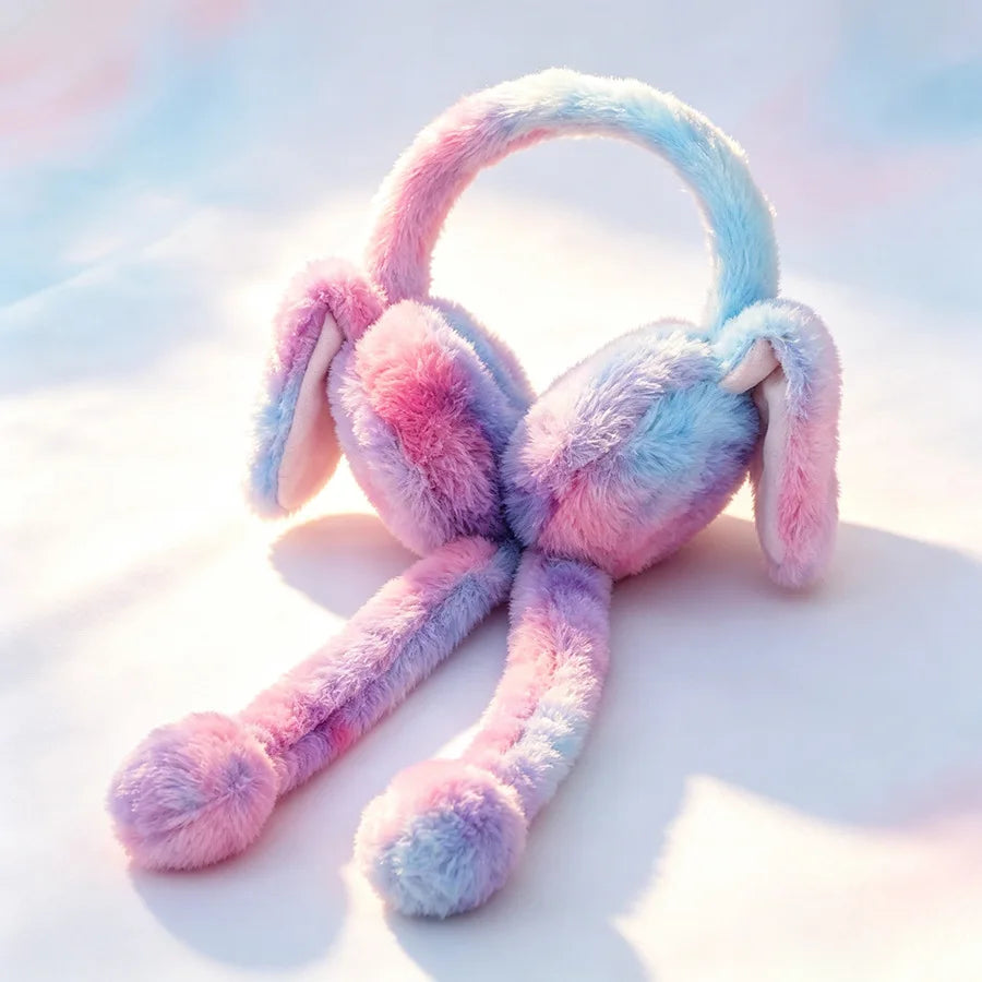 Ear Warmer Plush Rabbit Earmuffs for Kids Winter Cute Girls Accessories