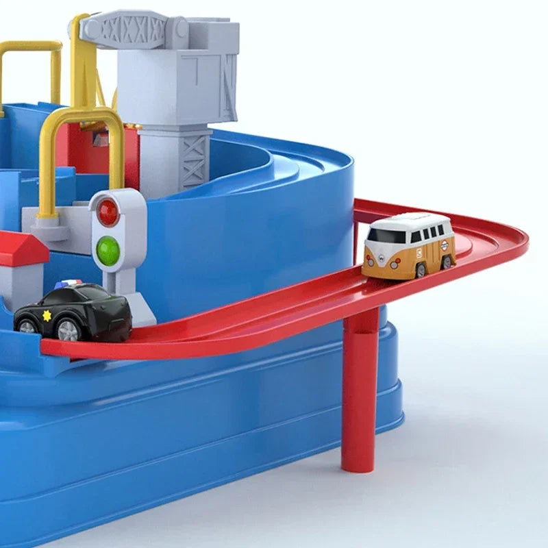 Racing Rail Car Model Educational Toys Children Track Adventure Game Brain Mechanical Interactive Train Animals Space Rocket Toy-EXPROTAS