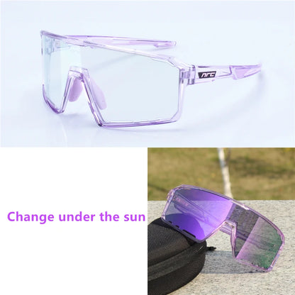 NRC Cycling Sunglasses TR90 Sports Bicycle Glasses MTB Fishing Riding Eyewear