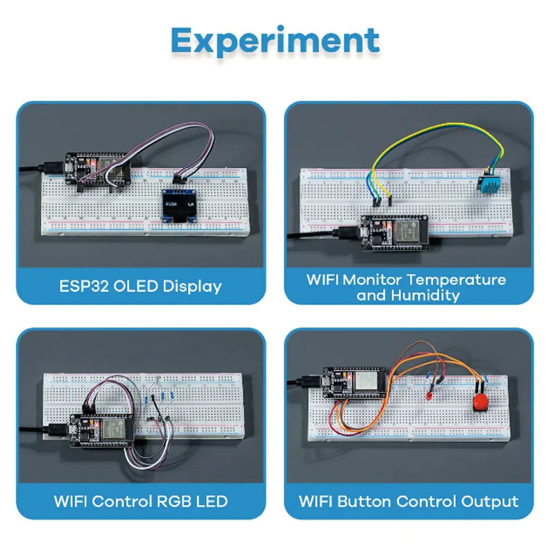 ESP32 Module Relay Sensor Development Board WiFi Bluetooth Starter Display