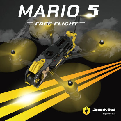 SpeedyBee Mario 5 Frame 5 Inch DC/XH Carbon Fiber FPV Freestyle RC Racing Drone
