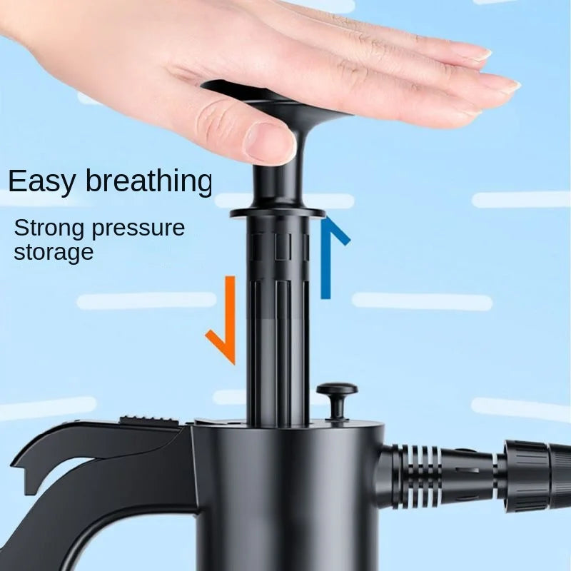 2L Car Wash Pump Foam Sprayer Handheld Snow Cleaning Spray Bottle