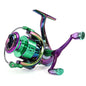 Sougayilang Spinning Fishing Reel 5.0:1 Gear Ratio 8kg Max Drag Metal Spool Foldable Double Arm Freshwater Saltwater