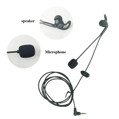 2pcs 3.5mm In-Ear Headsets for EJEAS FBIM V6 V6C V4 V4C Intercom
