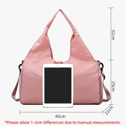 Yoga Mat Gym Bag For Women Sports Handbags Travel Fitness Tote Bag Yoga Swimming Shoulder Bag Large Capacity With Shoulder Strap-EXPROTAS