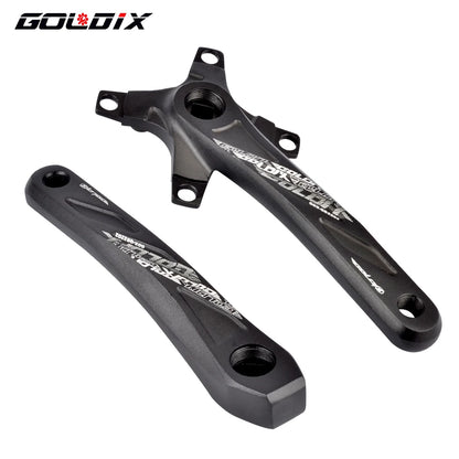 GOLDIX Square Hole MTB Crankset, Aluminum Alloy, 170/175mm, 104BCD 32-42T Narrow Wide