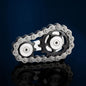 Metal Gear Fidget Spinner Chain Hand EDC Toy for Adults Stress Relief ADHD