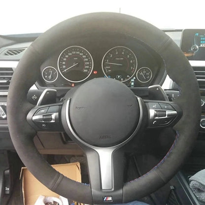Car Steering Wheel Cover Anti-Slip  Suede Leather For BMW M Sport 1 Series F20 M135i M140i M235i M240i X1 F21 F48 X2 F39 X3 F25-EXPROTAS