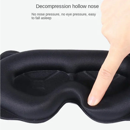 3D Block Out Light Eye Mask Soft Padded Sleep Cover for Travel