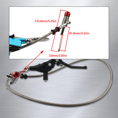 Universal 1200mm Hydraulic Brake & Clutch Levers for Dirt Bike Enduro Motocross