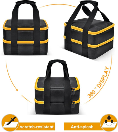 Large Battery Storage Bag for DeWalt Milwaukee 12V/18V/20V Charger Tool Case