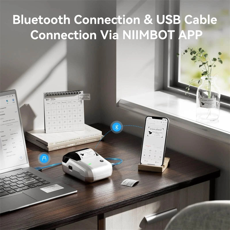 Niimbot B1 Portable Thermal Label Printer Mini Bluetooth Sticker Maker