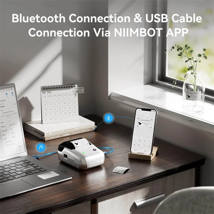Niimbot B1 Portable Thermal Label Printer Mini Bluetooth Sticker Maker