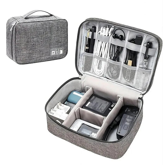 Digital Electronic Organizer Waterproof Portable USB Cable Storage Bag