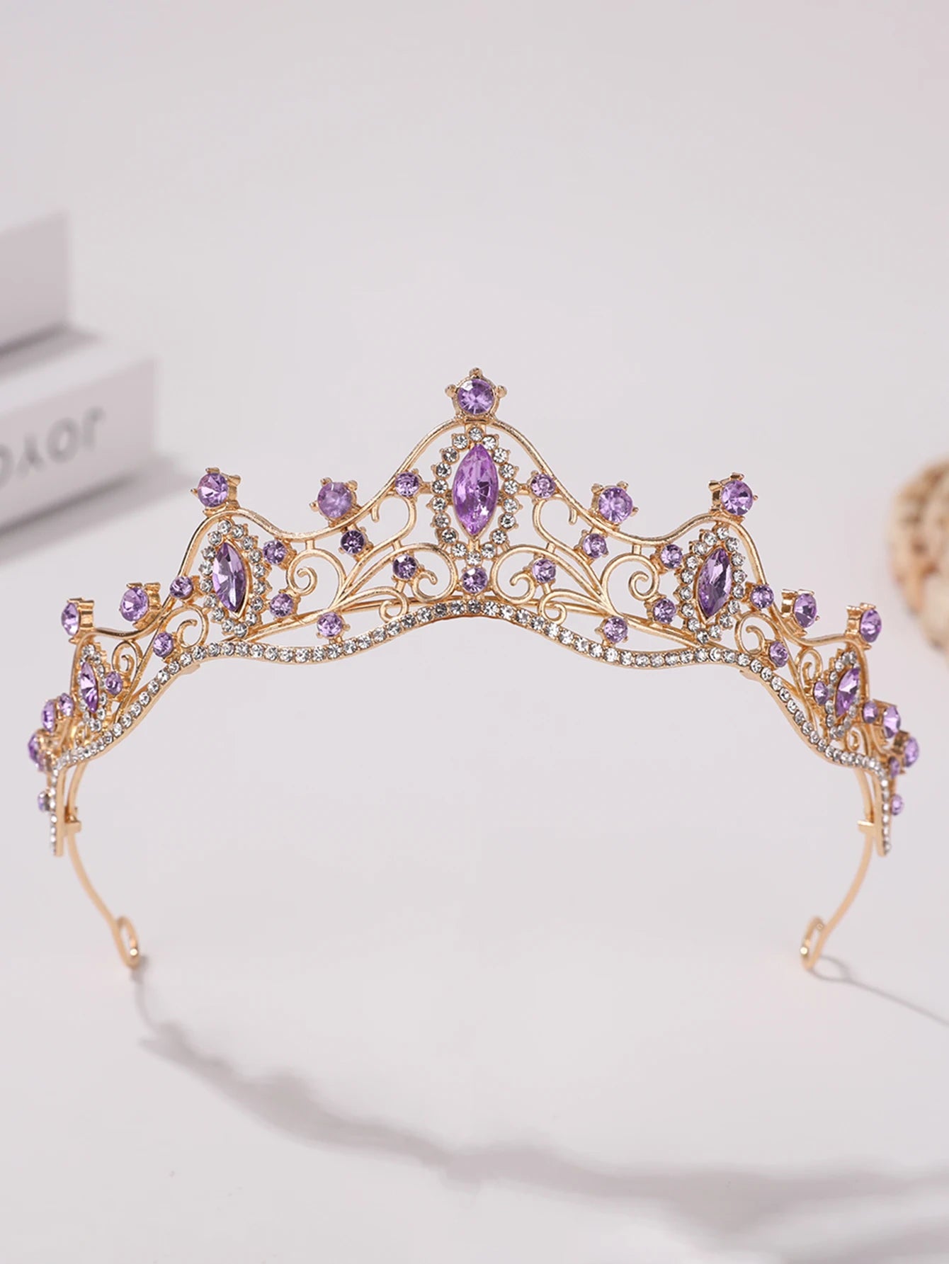 Korean Style Girl Bridal Tiara Hair Accessory for Weddings and Parties