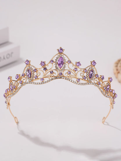 Korean Style Girl Bridal Tiara Hair Accessory for Weddings and Parties