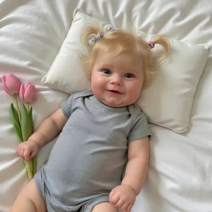20 Inch Reborn Baby Girl Doll Full Vinyl Handmade 3D Painted Bath Toy