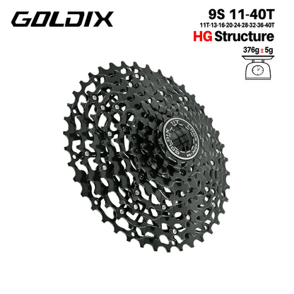 GOLDIX Mountain Bike Cassette 9 10 11 12 13 Speed HG Carbon Steel - EXPROTAS