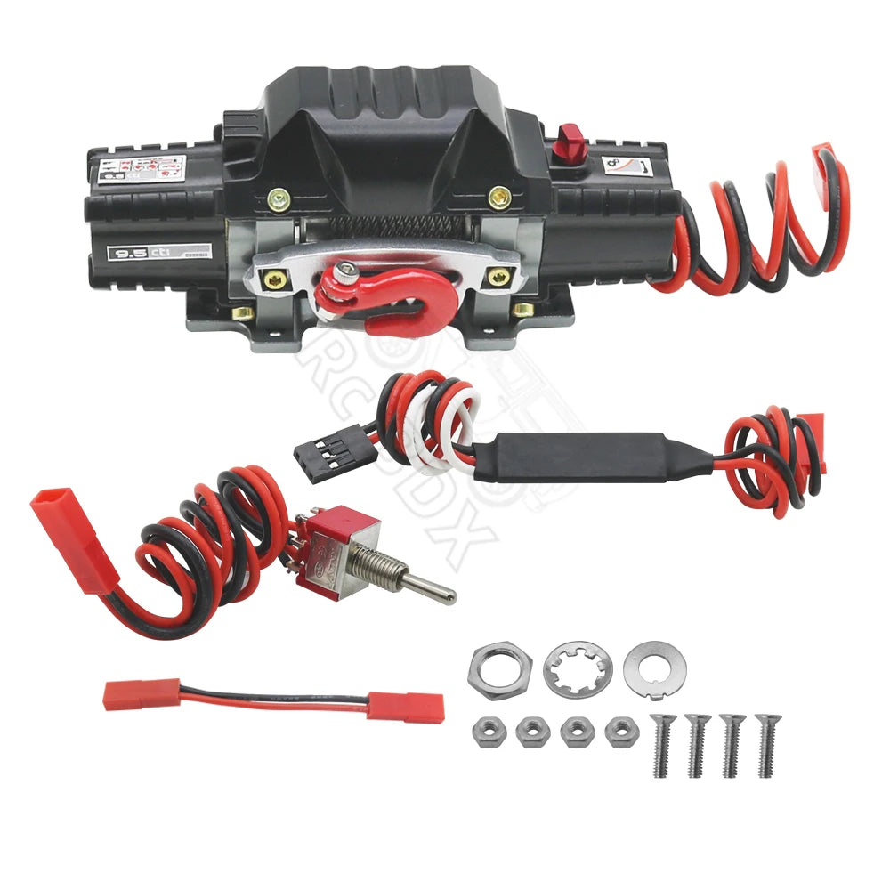 RC Metal Double-Motor Automatic Winch for 1/10 Crawler Axial SCX10 TRX4 D110 CC01 RGT - EXPROTAS