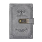 A5 Retro Password Book with Lock 200 Pages Diary Notepad Journal Ledger