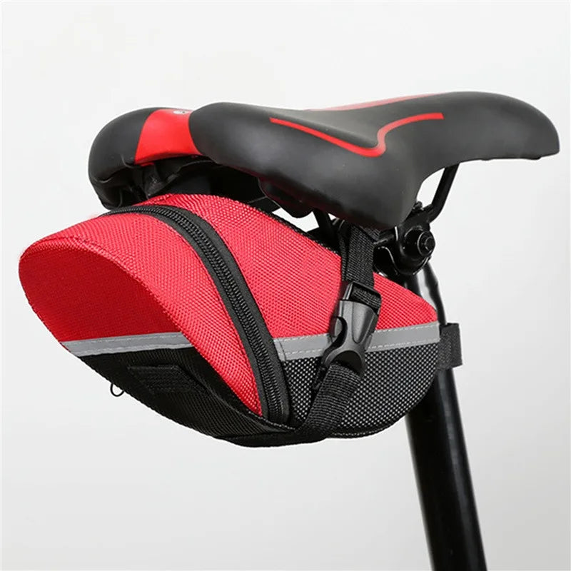 Waterproof Nylon Bike Saddle Bag Rear Seat Tool Pouch for MTB Cycling