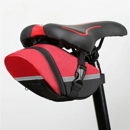 Waterproof Nylon Bike Saddle Bag Rear Seat Tool Pouch for MTB Cycling