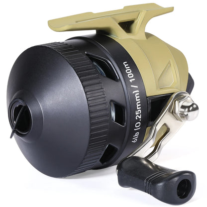 Freshwater Casting Reel Sougayilang 3.4:1 Gear Ratio Alloy Spool with Line