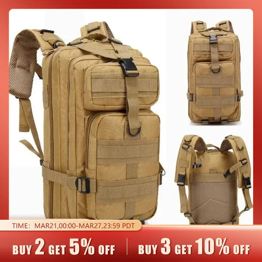 Military Tactical Backpack Travel Sports Camouflage Bag Outdoor Climbing Hunting Backpack Fishing Hiking Army 3P Pack Bag-EXPROTAS