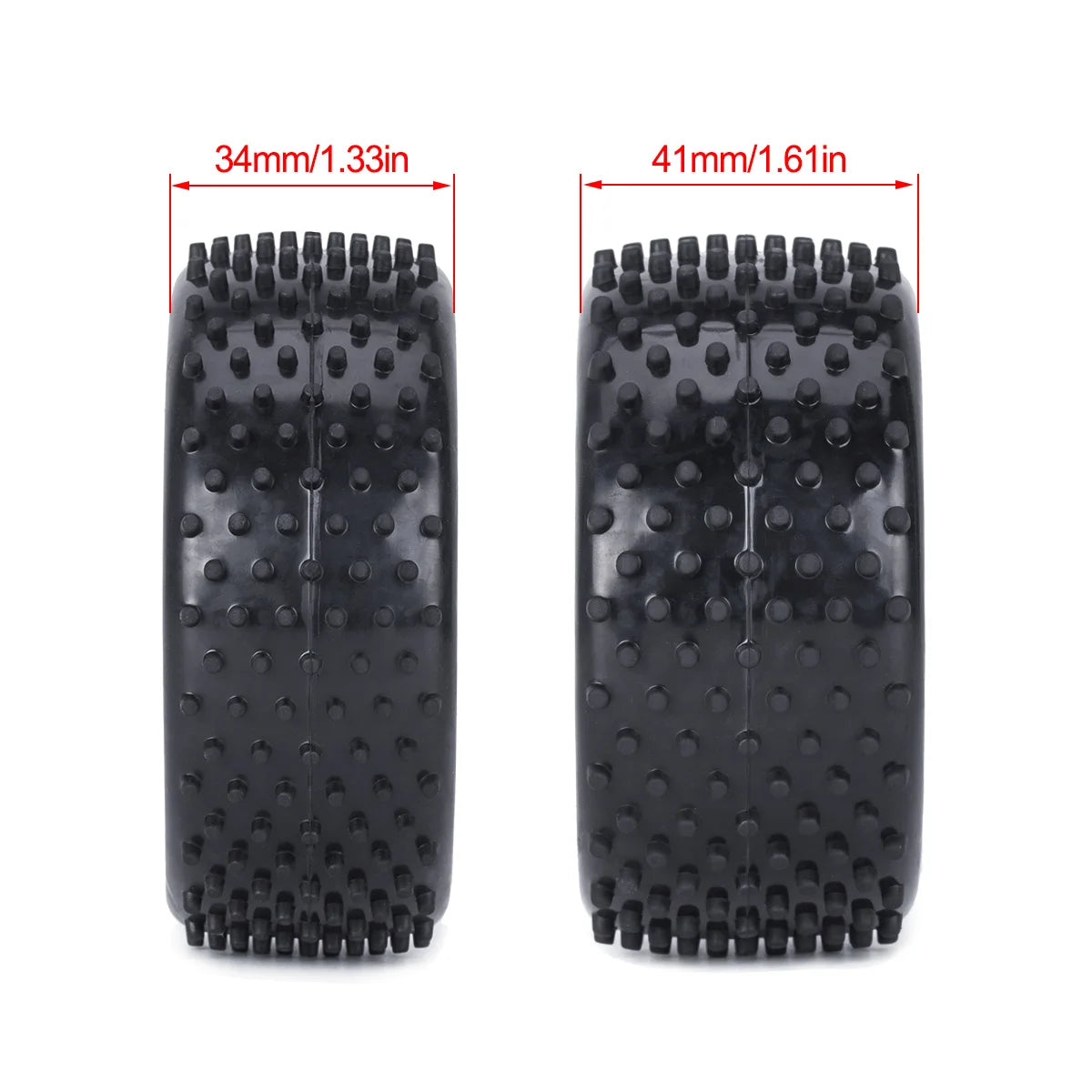 4Pcs 88mm Pre-Glued Road Wheels Tyres 1/10 RC Buggy TT-02B DT-02 Rally