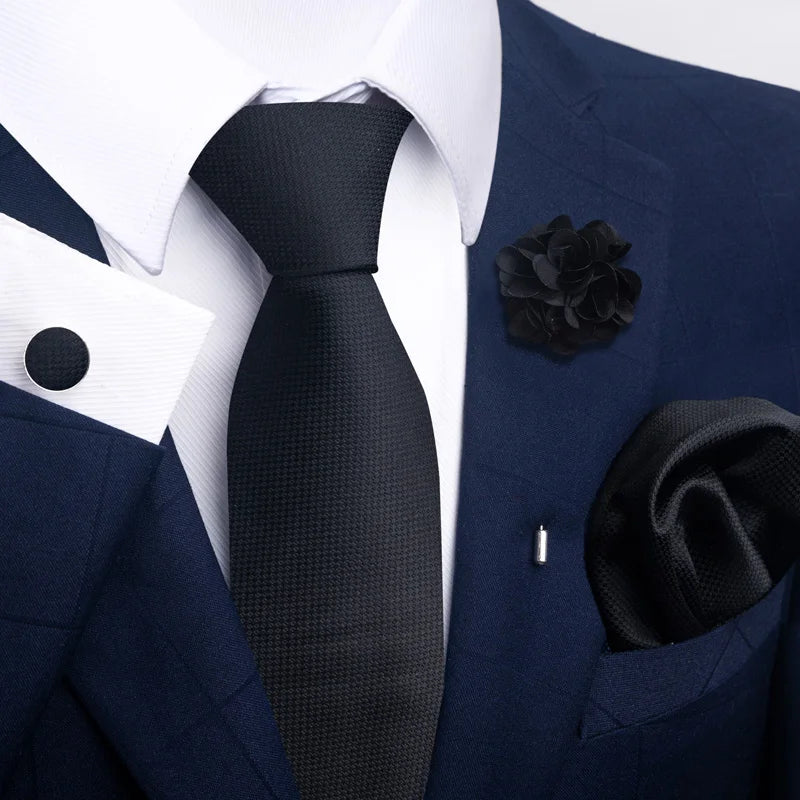 Men's Pocket Square Cufflink Tie Set Wedding Accessories by EXPROTAS