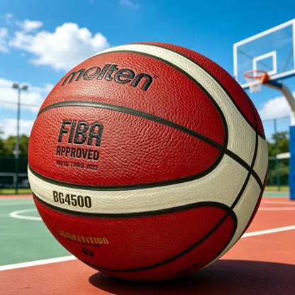 Molten BG4500 Basketball Number 5/6/7 Wet Proof Wear Resistant PU Soft Leather for Youth  Training