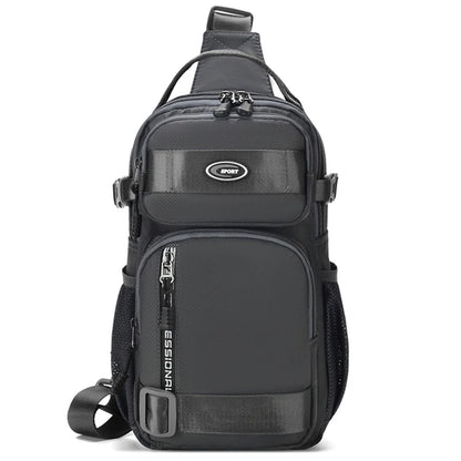 Men's Chest Bag Waterproof Crossbody Sling Backpack Travel Outdoor USB