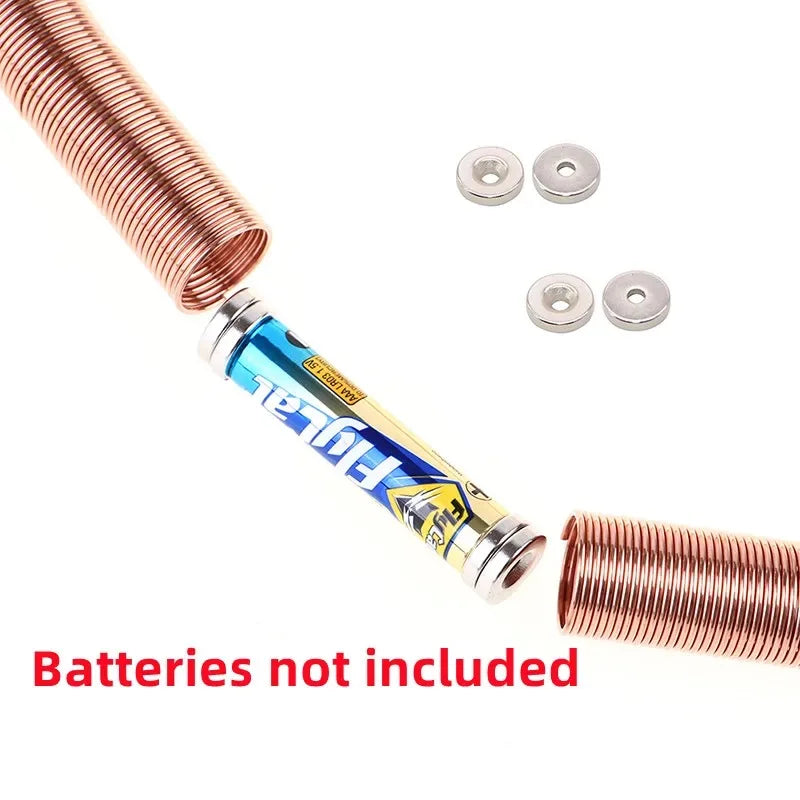 Electromagnetic Battery Train Coil Power Magnets STEM Physics Experiment