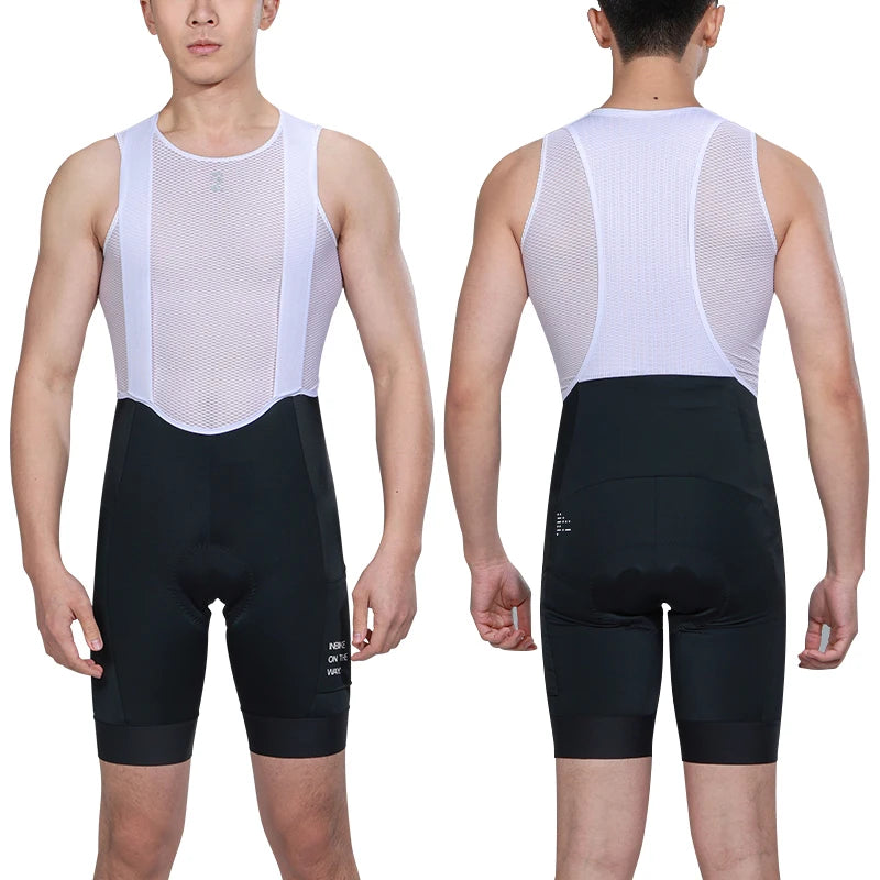 INBIKE Mens Cycling Bib Shorts 3D Padded MTB Road Bike Shorts with Pocket