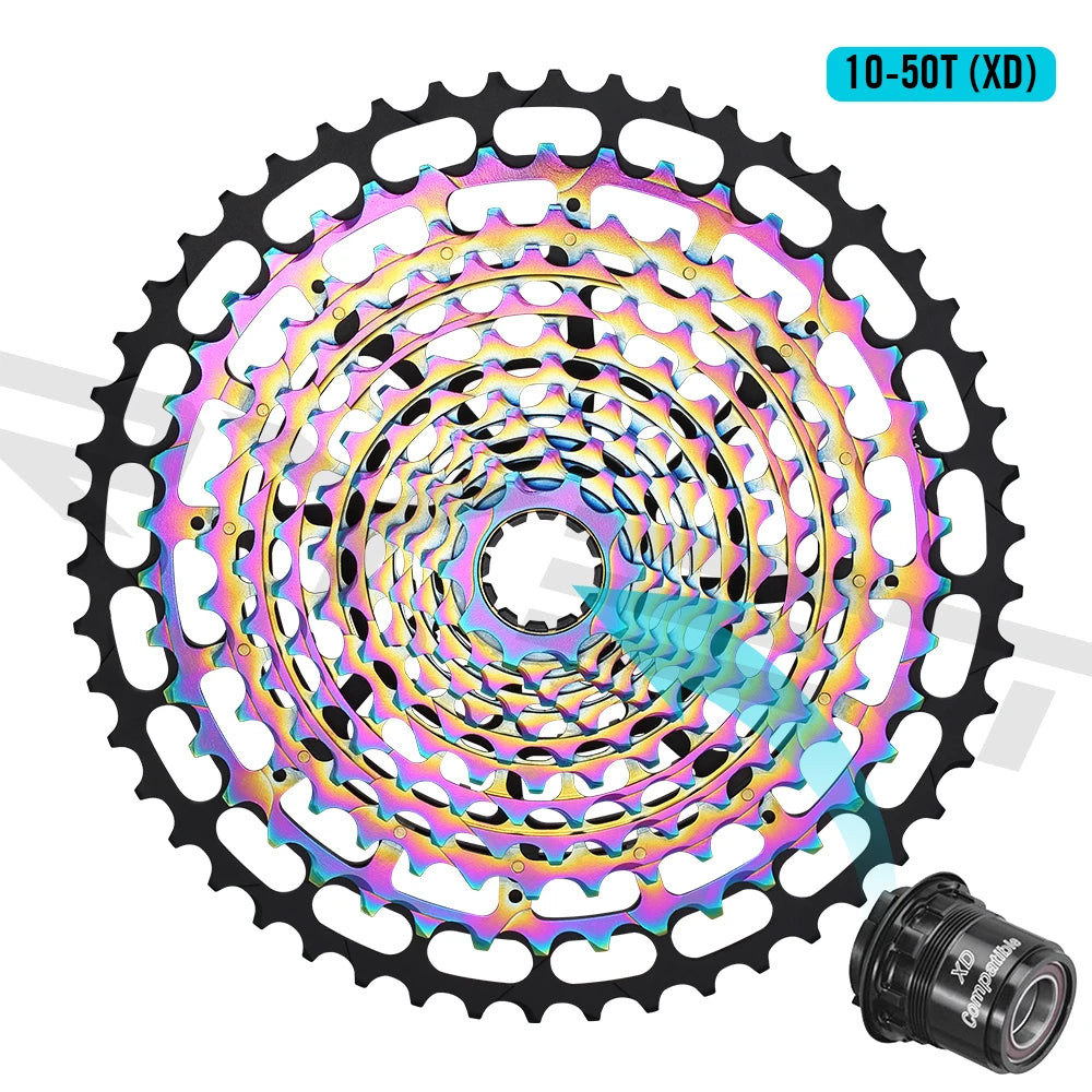 SPEDAO MTB Cassette 10–50T | 12-Speed XD Compatible Sprocket Steel Flywheel