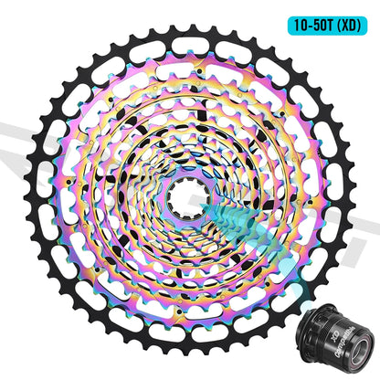 SPEDAO MTB Cassette 10–50T | 12-Speed XD Compatible Sprocket Steel Flywheel