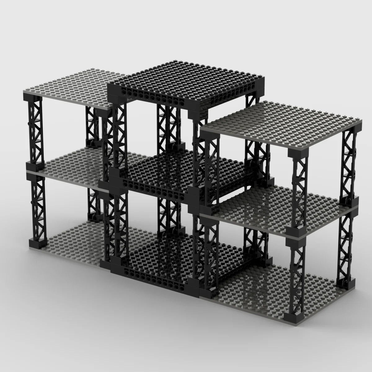Multi-layer Desktop Storage Rack 16x16 Stackable Building Blocks