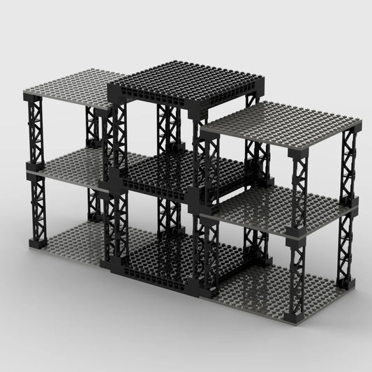 Multi-layer Desktop Storage Rack 16x16 Stackable Building Blocks