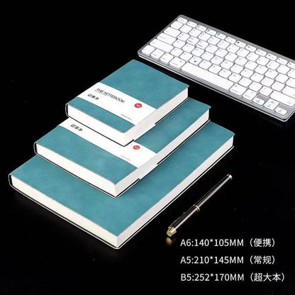 A5 A6 Leather Notebook Journal Notepad Diary Lined Pages School Office