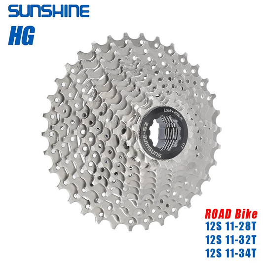 Sunshine 12-Speed Road Bike Cassette for Shimano HG 11–28T 11–32T 11–34T - EXPROTAS