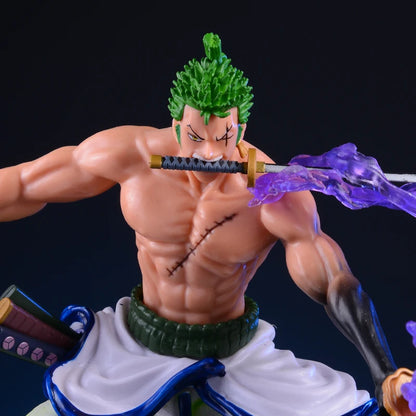 17CM Anime One Piece Figure Roronoa Zoro Action Figures PVC Statue Zoro Figurine Collection Model Toys For Children  Gifts-EXPROTAS