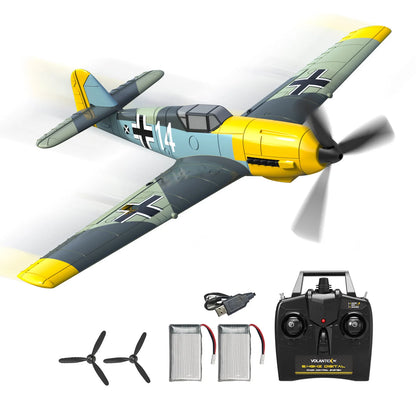 BF109 RC Plane 2.4G 4CH 400mm Wingspan One-key Aerobatic Remote Control Aircraft  RTF 761-11 EPP Foam RC Fighter-EXPROTAS