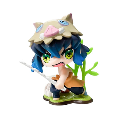 Demon Slayer Blind Box Figure Tanjiro Nezuko Anime PVC Collectible Toy