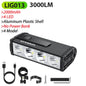 10000mAh Bicycle Headlight 17 LED USB Rechargeable Power Bank MTB Front Light
